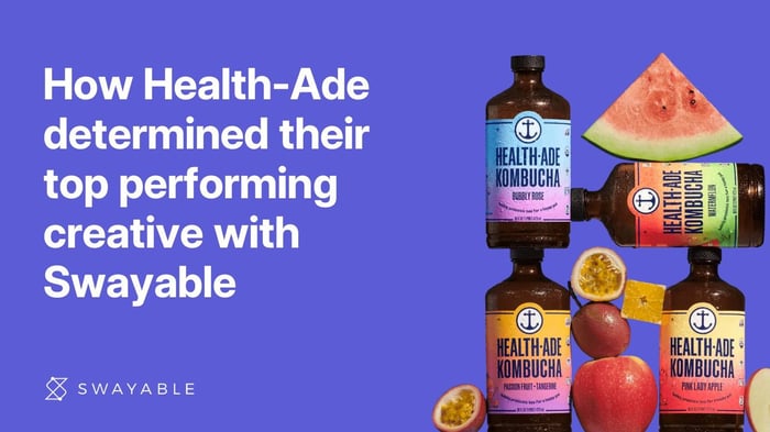 How Health-Ade determined their top performing creative with Swayable