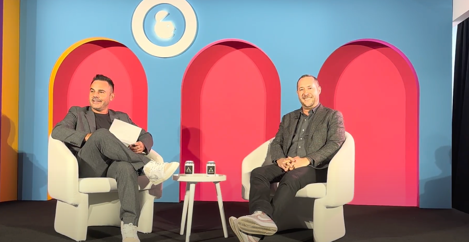 James Slezak, CEO/Co-founder of Swayable, with Lance Pillersdorf, CEO of AdWeek James Slezak, CEO/Co-founder of Swayable, with Lance Pillersdorf, CEO of AdWeek